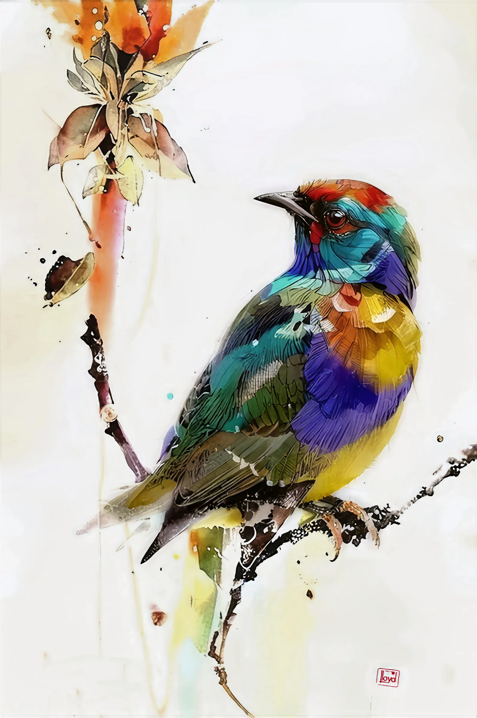 202547 Bird on a Branch